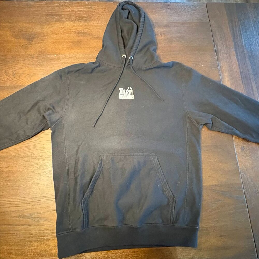 The Godfather x Shoe Palace Hoodie Mens Size Large Black Pullover Sweatshirt - Picture 5 of 13